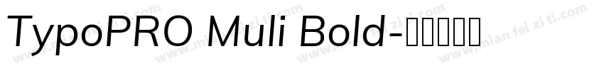 TypoPRO Muli Bold字体转换